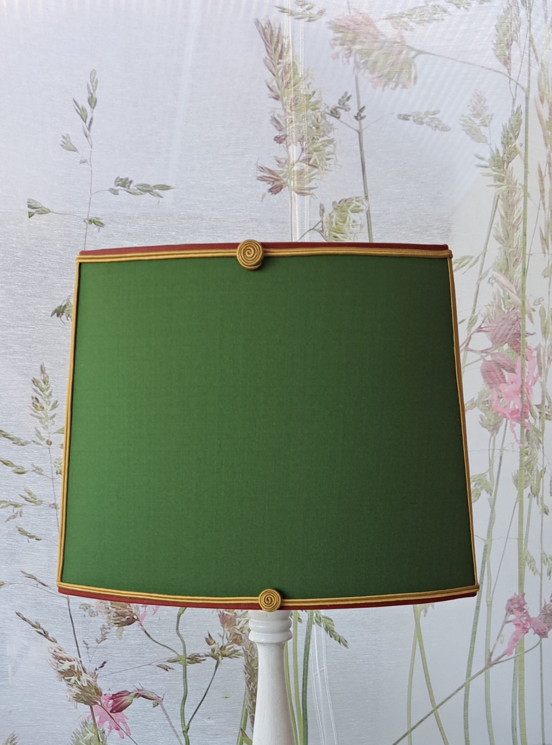 abat jour rectangle avec motif peint à la main abat jour rectangle avec motif peint à la main
